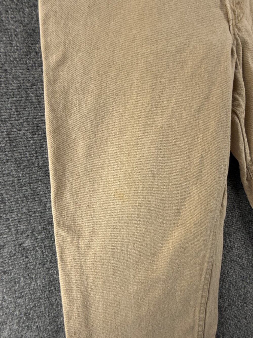 VTG Levis 550 Orange Tab Beige Denim Jeans 1996 USA Cotton Pockets ACTL 32X29.5 - Picture 7 of 16